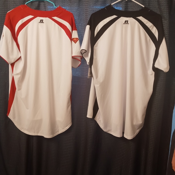 2 xl Russell Athletics Braves baseball jerseys - Picture 2 of 9